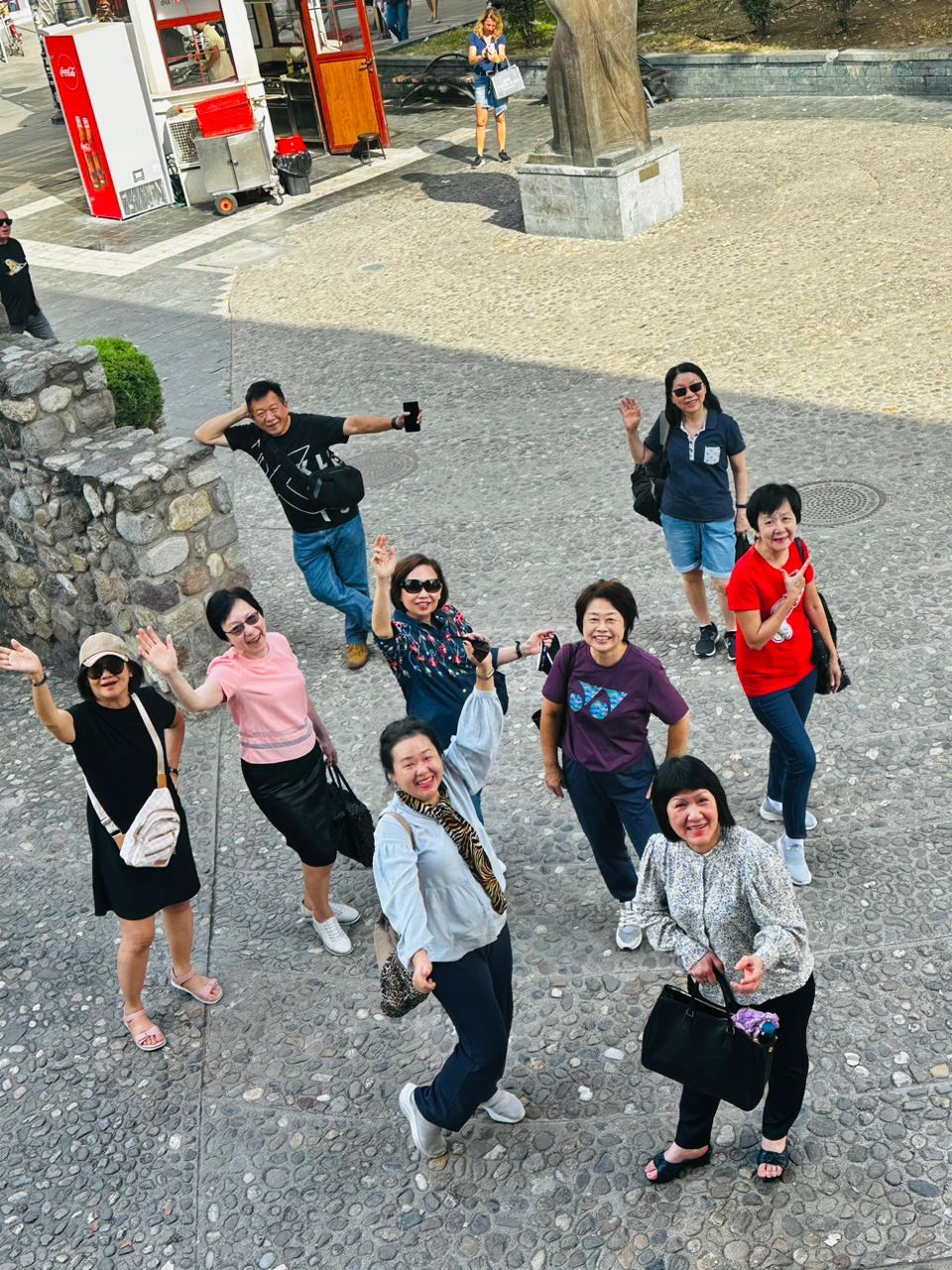 Tourists from Malaysia visiting the European continent